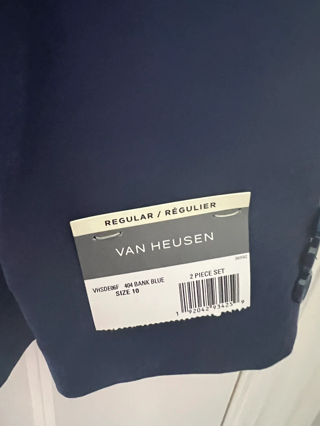 Van Heusen Navy Blue Suit Set - Size 10 - photo 3