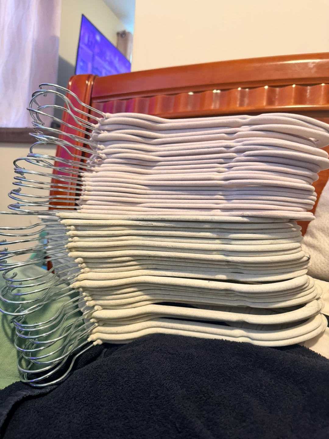 Stack of Velvet Hangers - photo 2