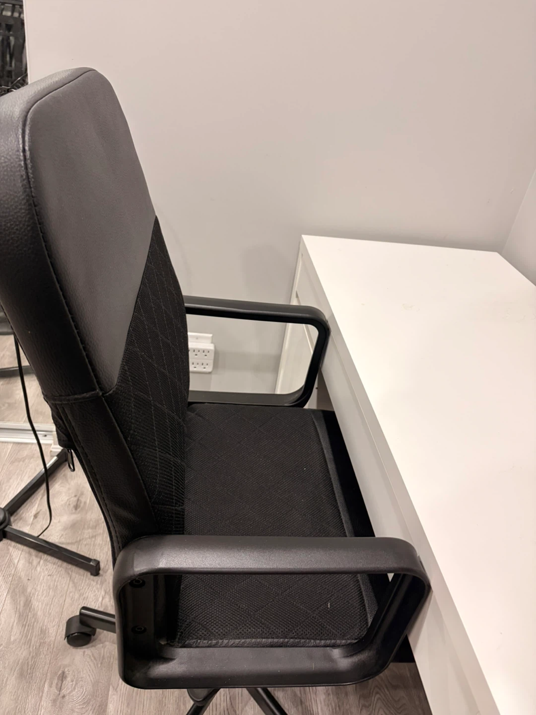 IKEA - White Desk with Drawer and Cabinet + Chair - photo 4