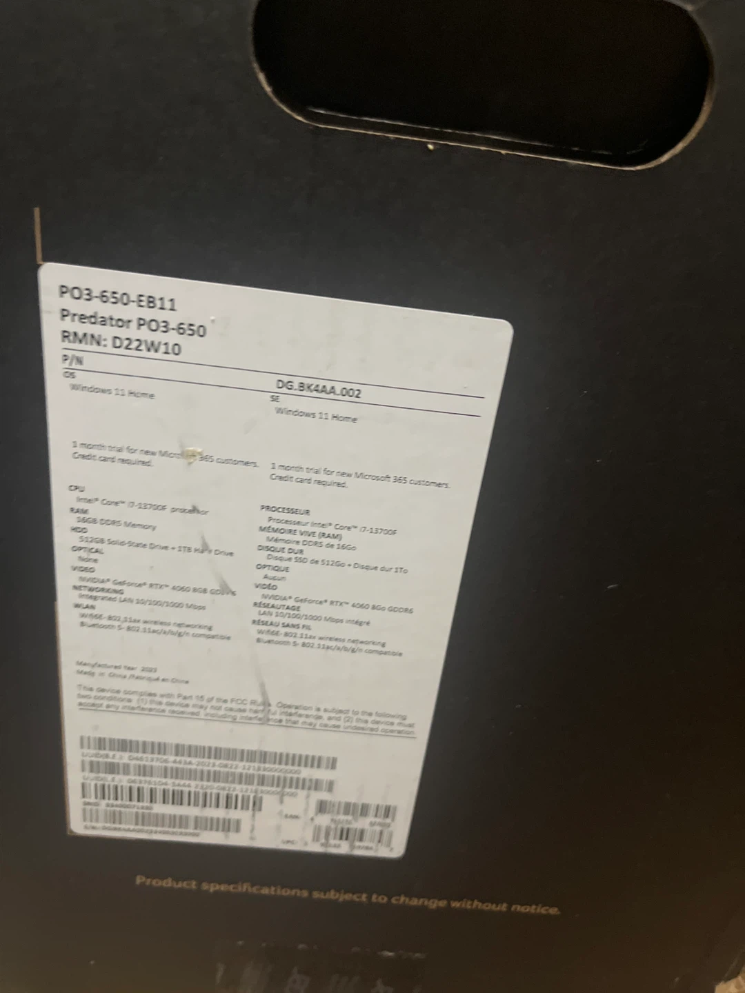 Acer Predator Orion 3000 Gaming PC