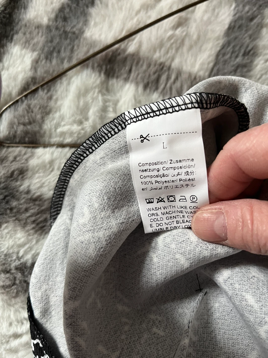 Plaid Cardigan Jacket - Size L - photo 3