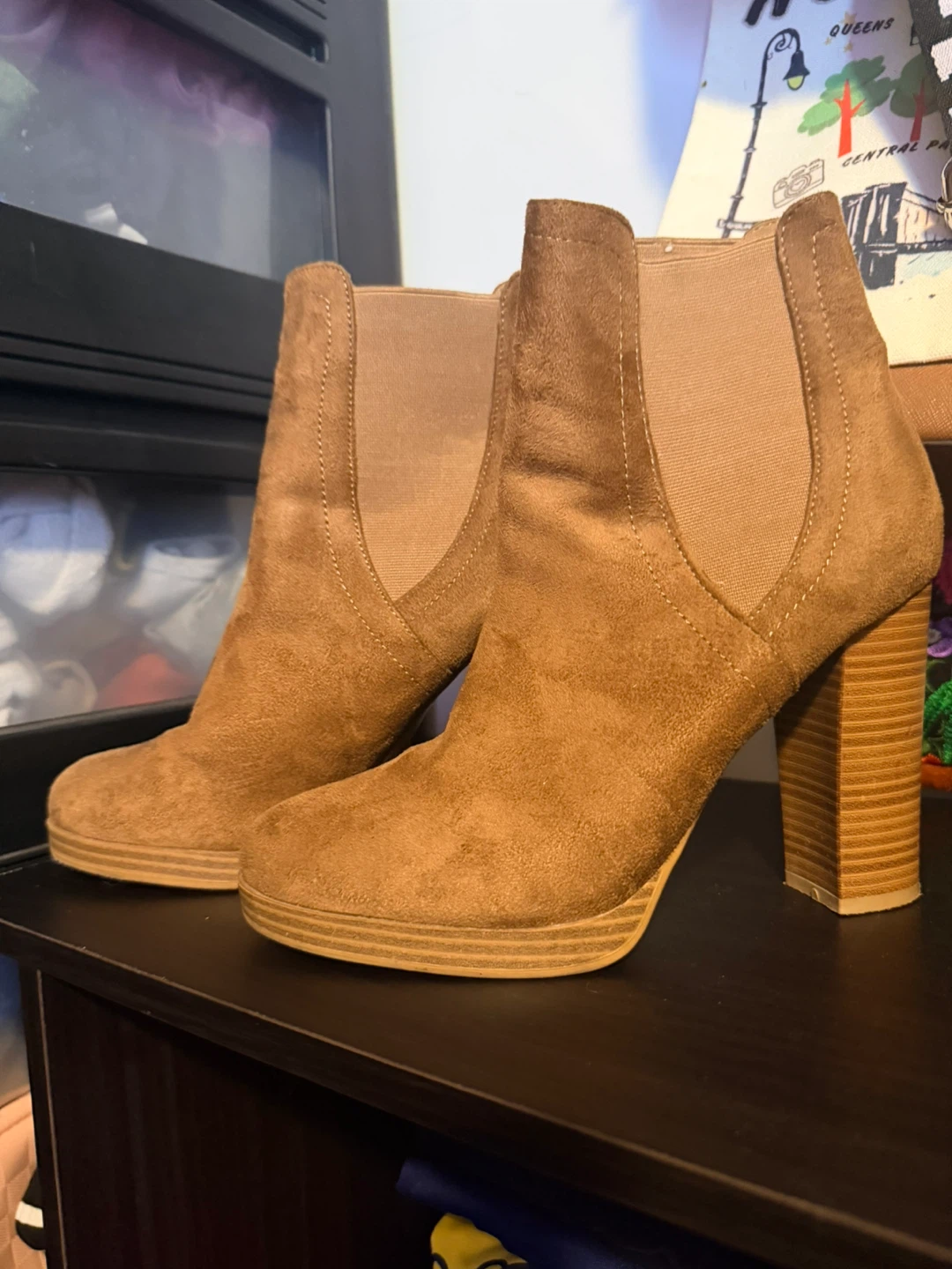 Brown Suede Ankle Boots
