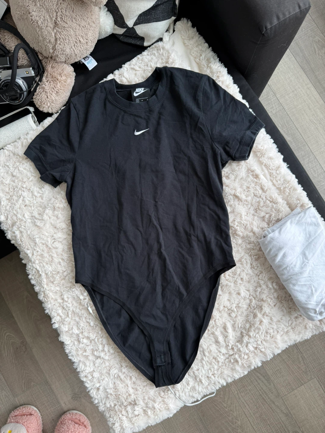 Nike Black Short Sleeve Bodysuit - photo 4