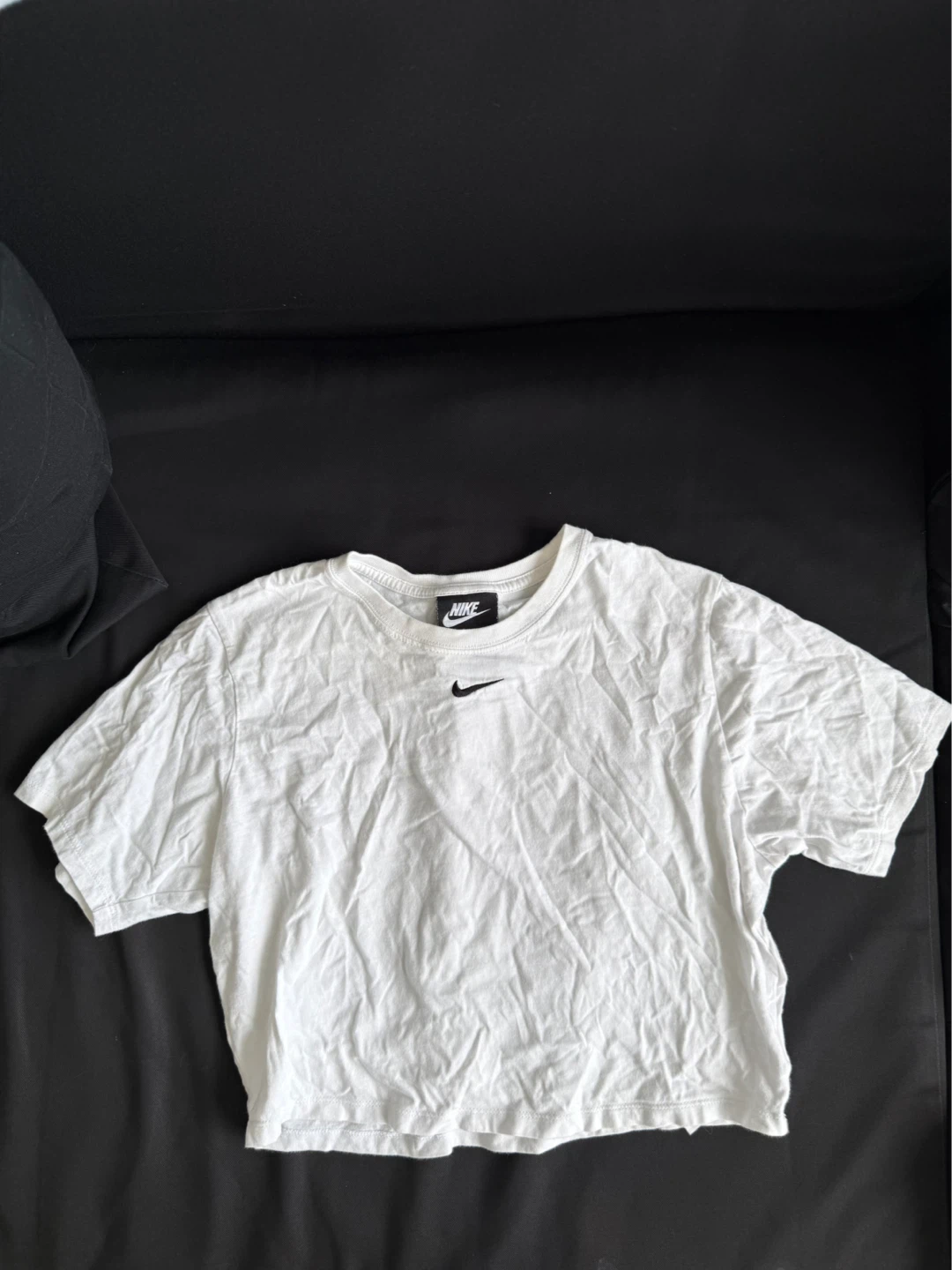 Nike White Cropped T-Shirt - photo 2