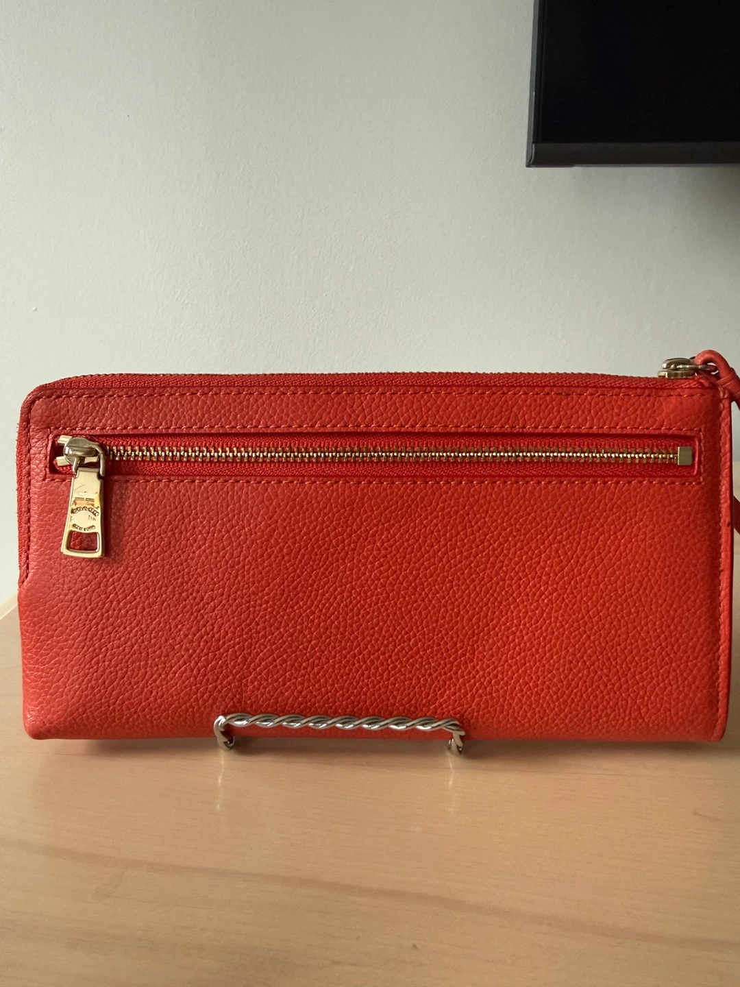 Coach Wristlet Wallet - orange - photo 3