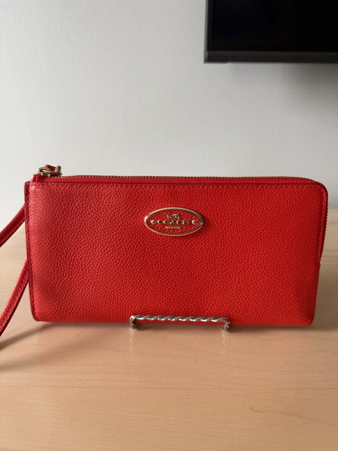 Coach Wristlet Wallet - orange
