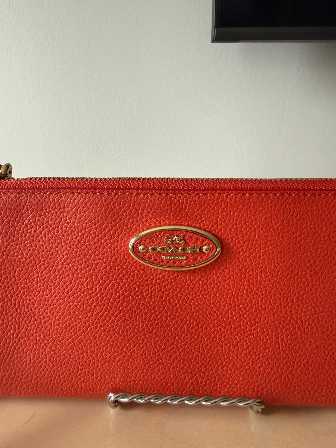 Coach Wristlet Wallet - orange - photo 2