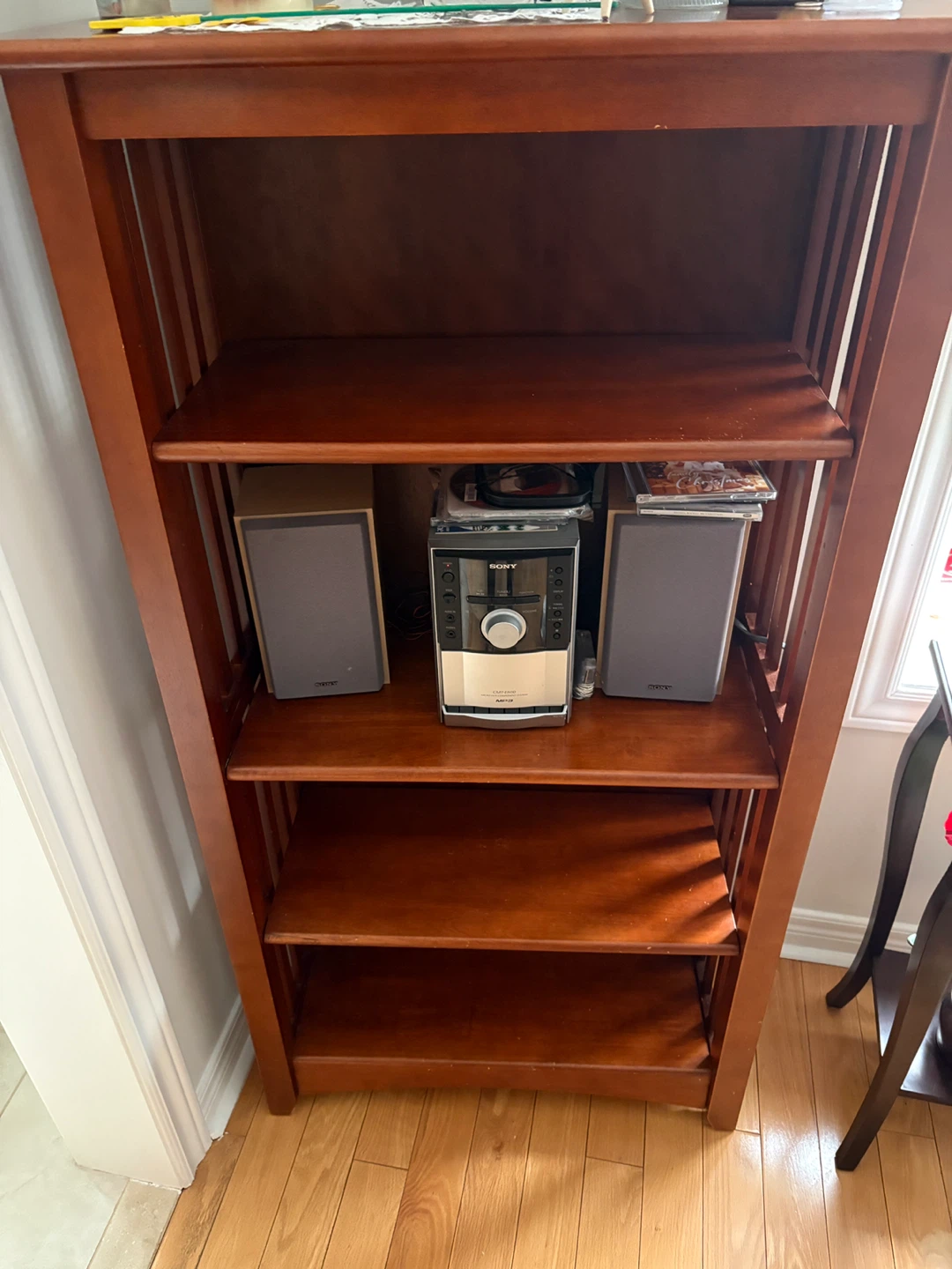 Wooden shelf