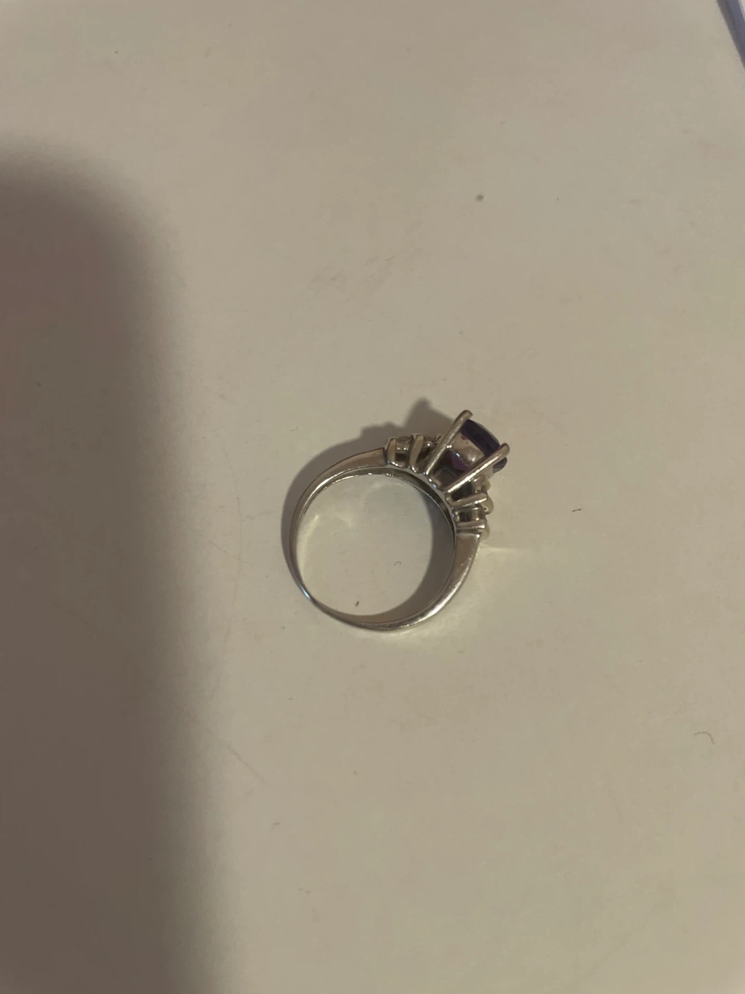 Amethyst & Diamond Ring - photo 3