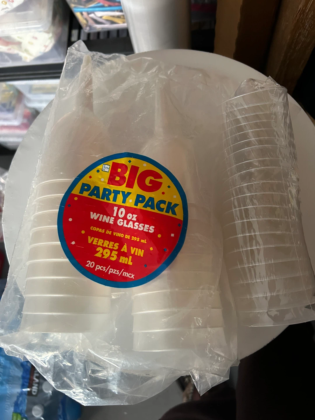 Big Party Pack 10 oz Wine Glasses (20 pcs)