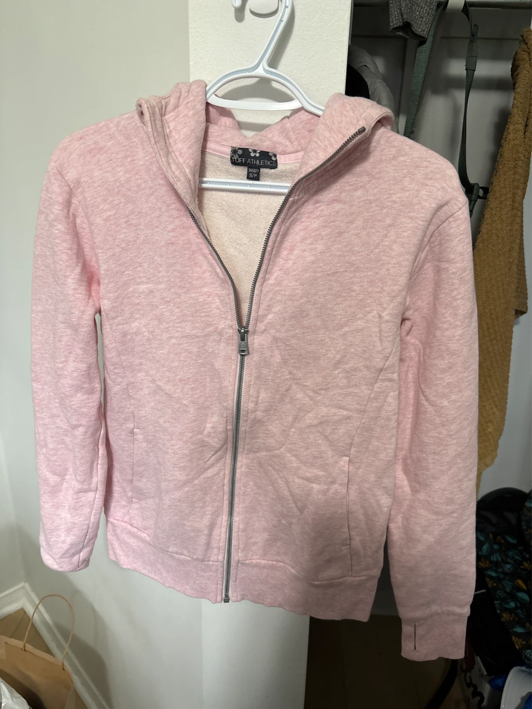 Pink Athletic Zip-Up Hoodie - photo 2