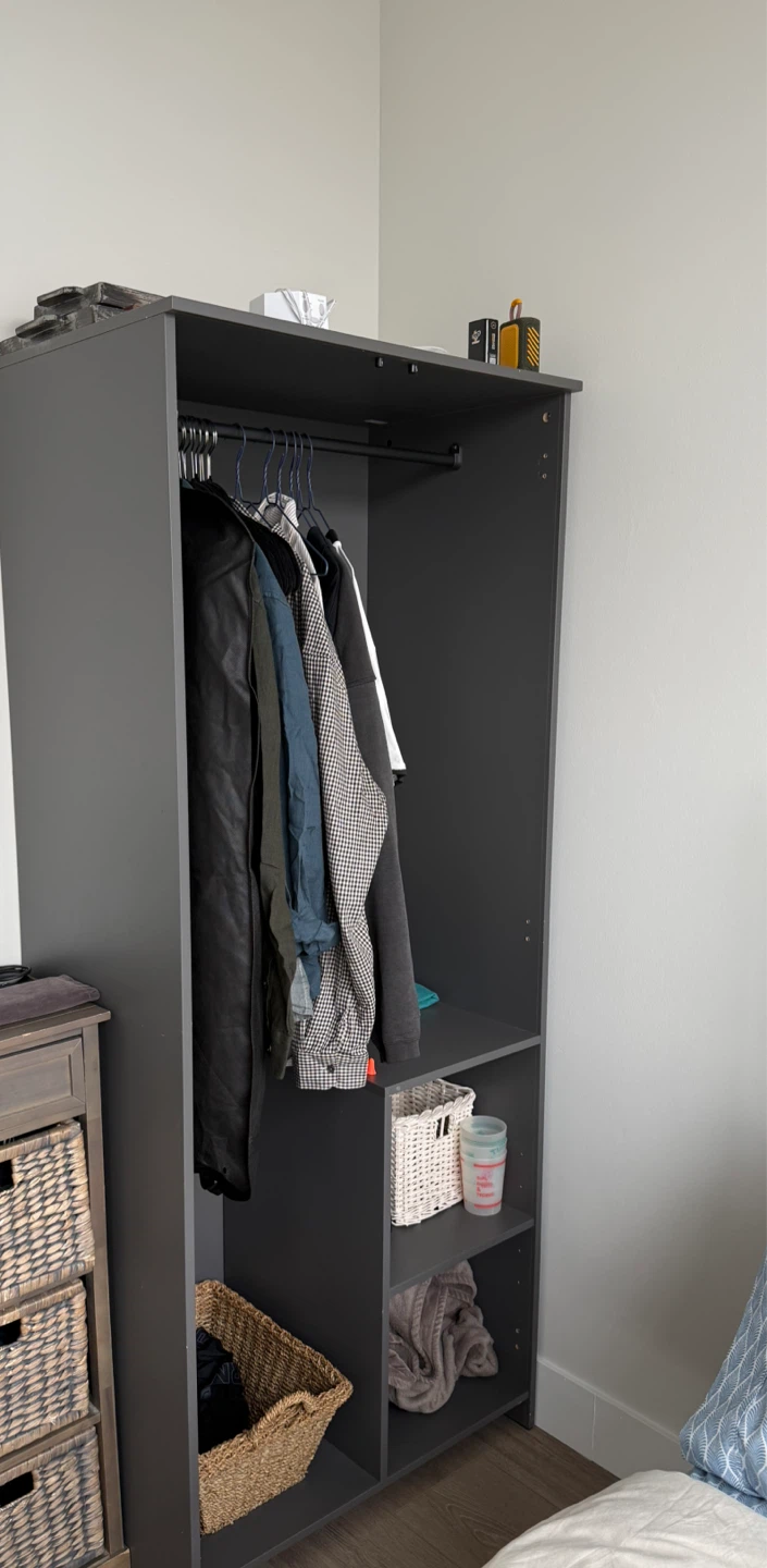 Grey Wardrobe Cabinet - photo 2