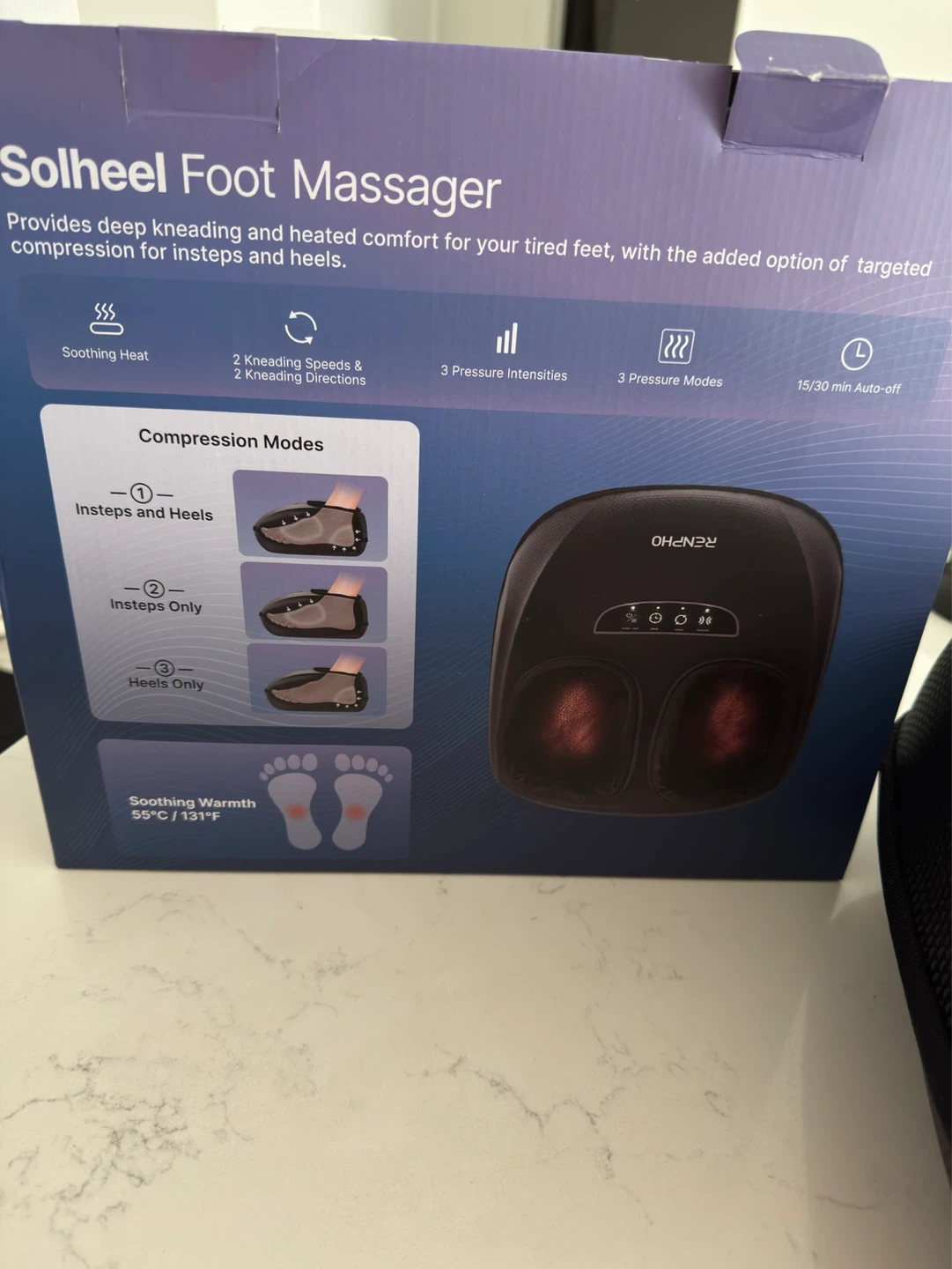 RENPHO Solheel Foot Massager with Heat - photo 2