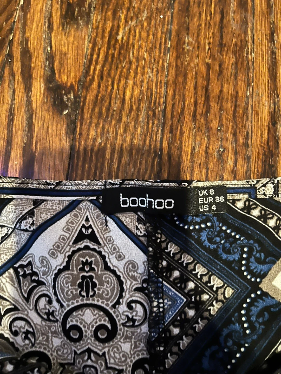 Boohoo Paisley Print Romper Dress - US 4 - photo 2