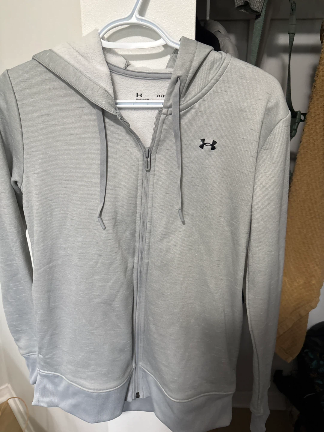 Under Armour Grey Zip-Up Hoodie