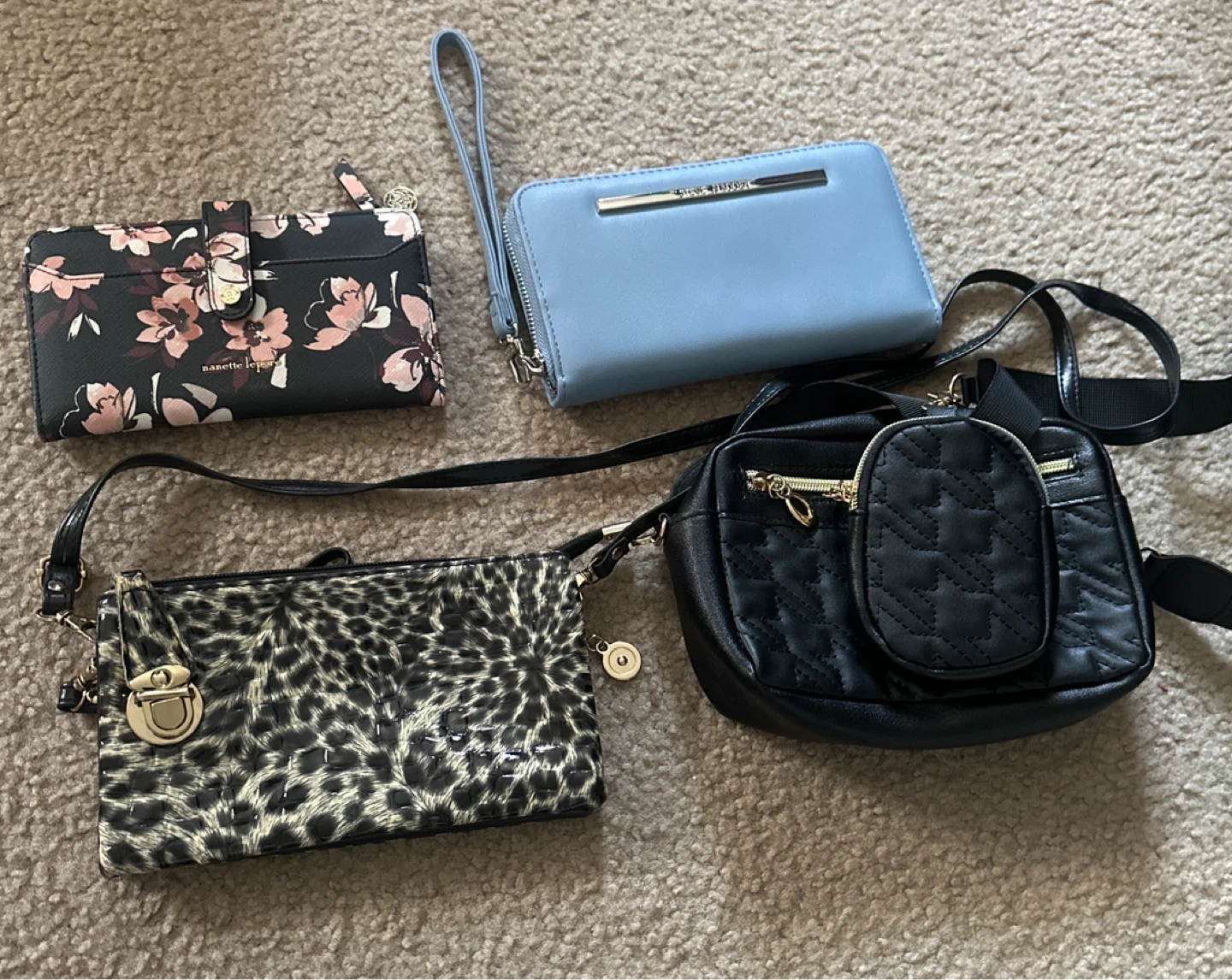 Bundle of 4 Women's Wallets and Small Bags