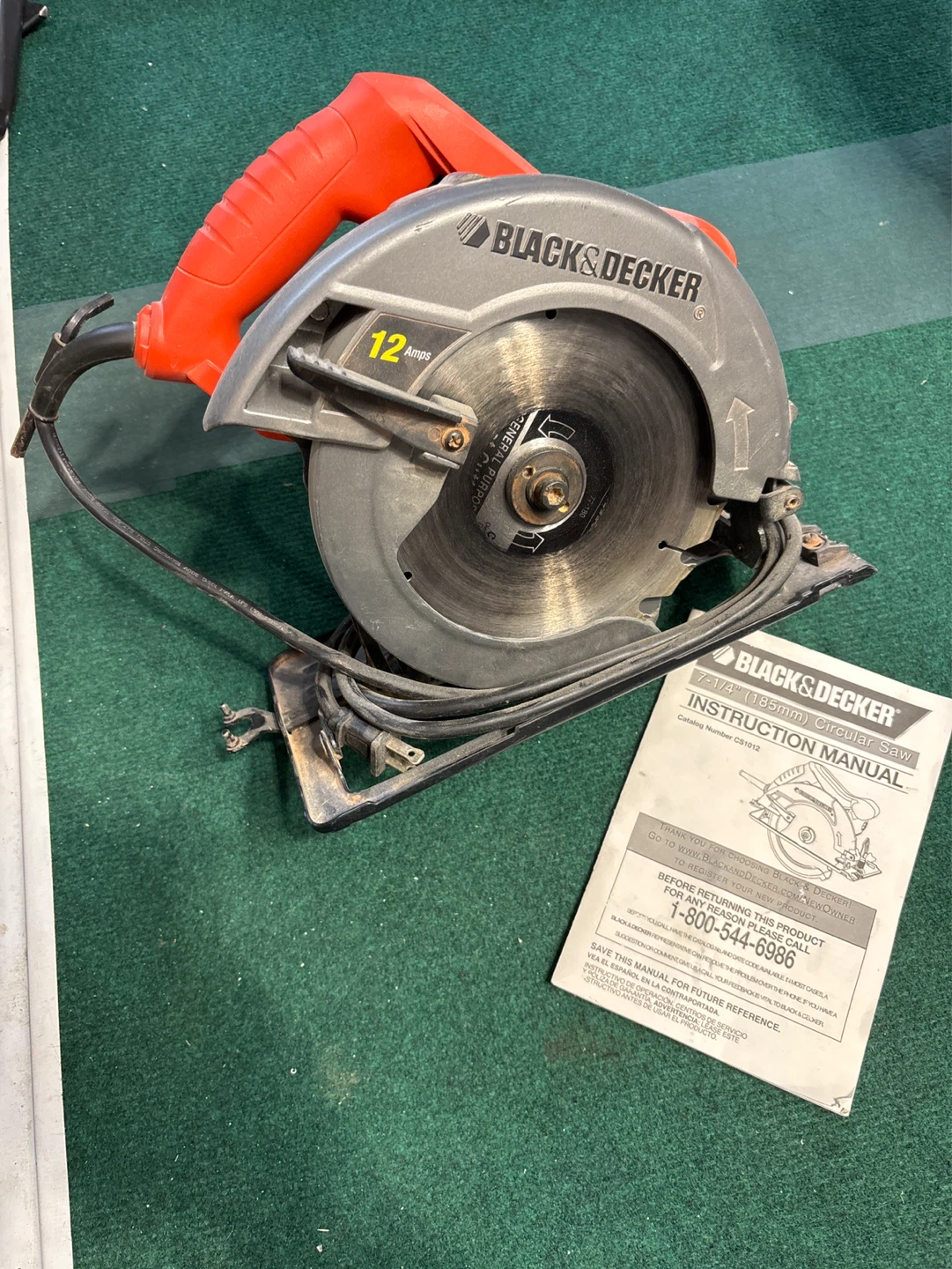 Black & Decker 7 1/4" Circular Saw CS1012