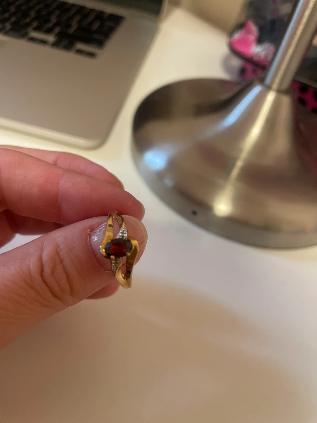 10k Garnet Ring