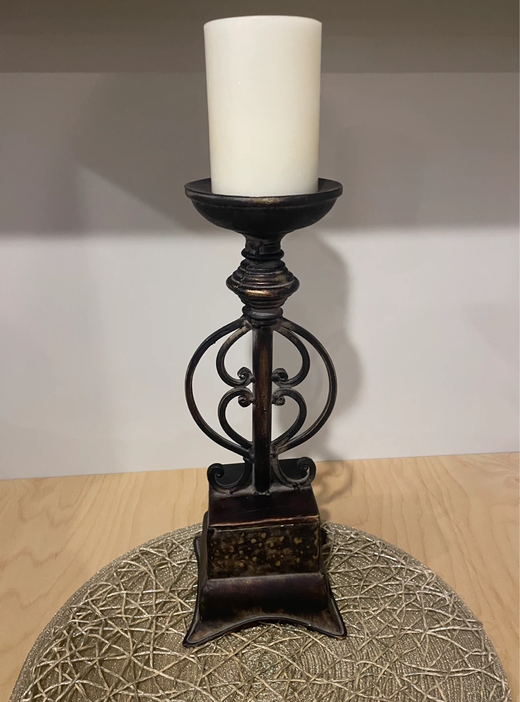 3 piece Candle Holder with Vase and Tealight Holder Set