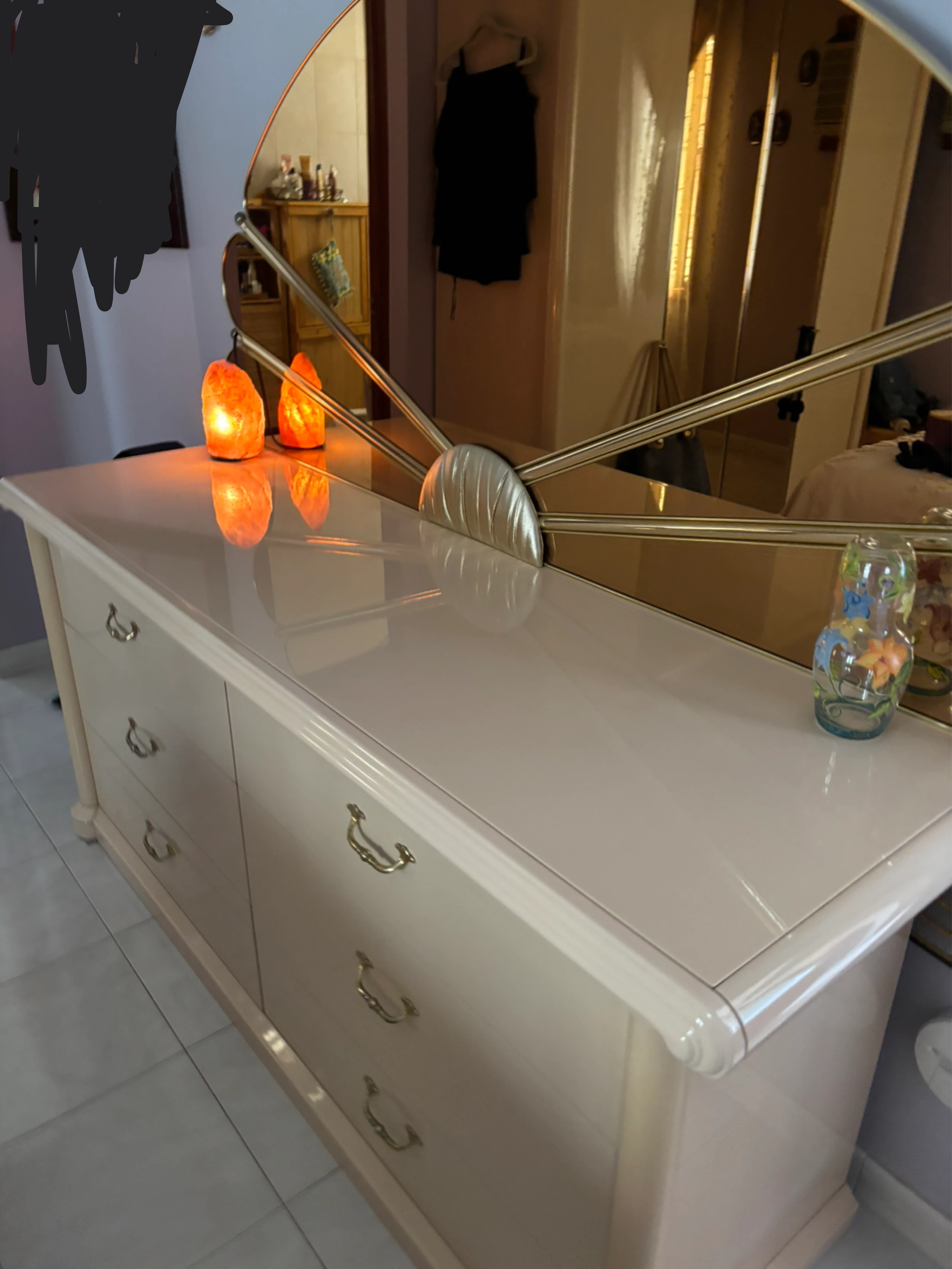 Cream Dresser with Mirror - photo 3