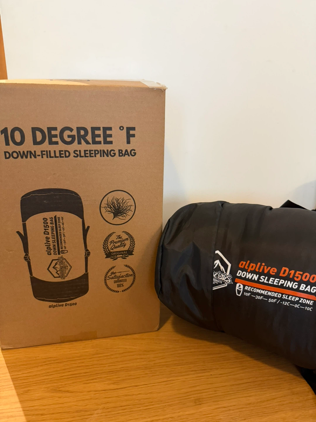 ZOOOBELIVES 10 Degree F Down-Filled Sleeping Bag - photo 2