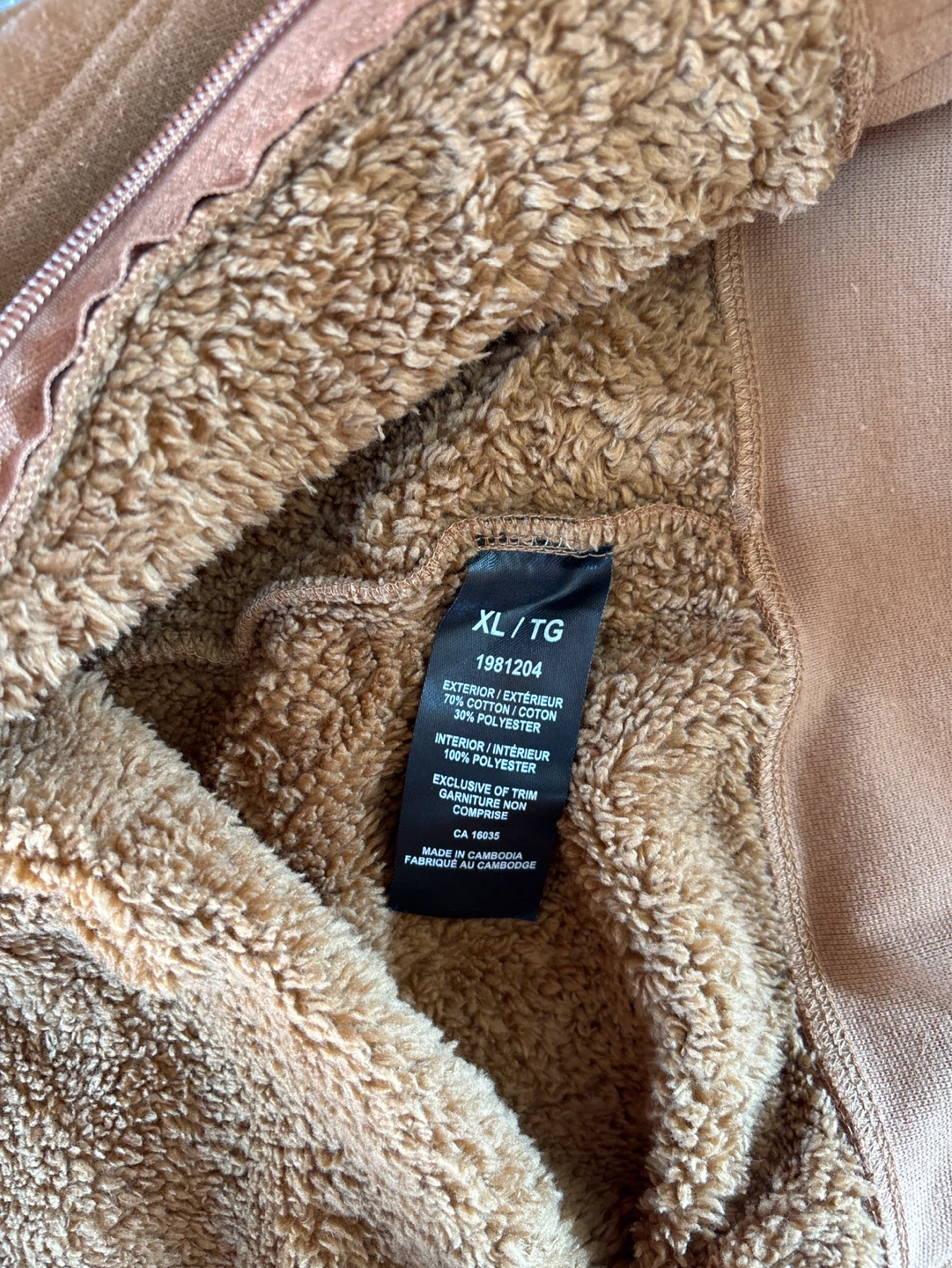 NWOT men’s BC Clothing Co. Sherpa Lined Hoodie XL - photo 3