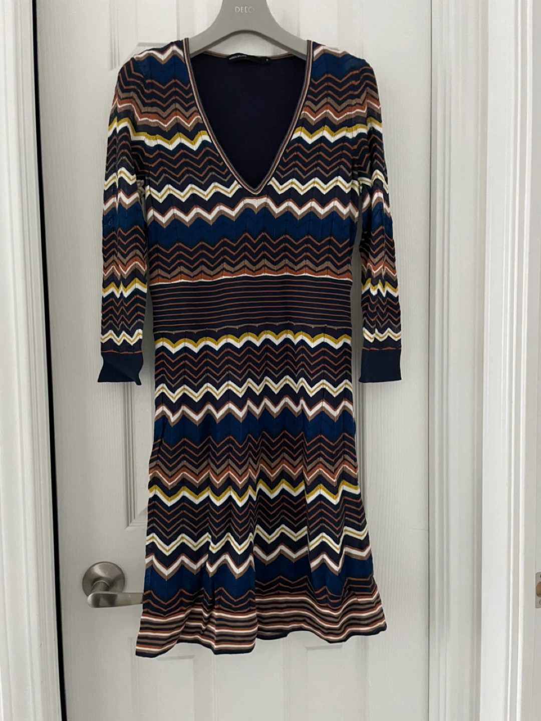 Karen Millen Women's Knit Chevron Dress (Size S)