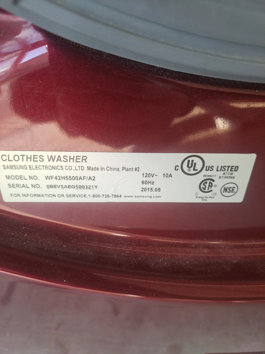 Samsung WF42H5500AF/A2 Front Load Clothes Washer - photo 3