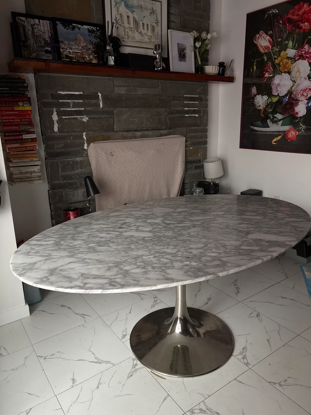 Marble Tulip Dining Table