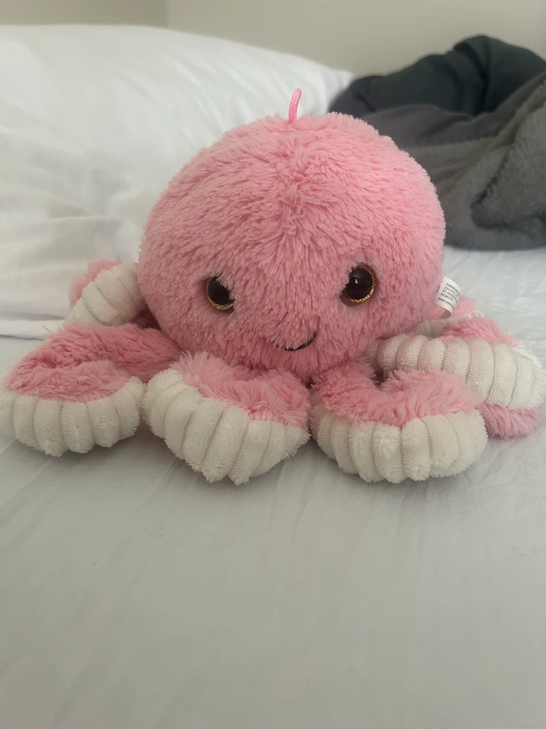 Pink Plush Octopus Toy