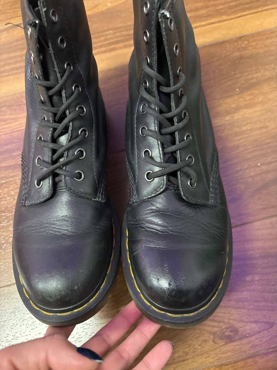 Dr. Martens 1460 Black Boots Size 8 Womens - photo 4