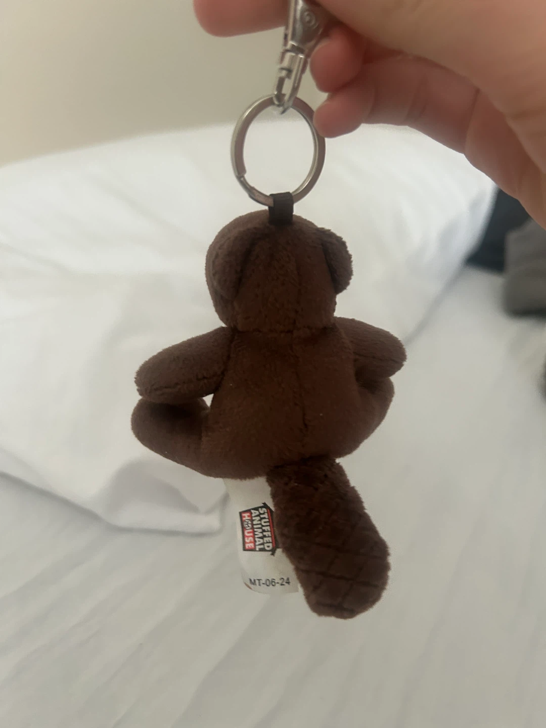 Brown Beaver Plush Keychain - photo 2