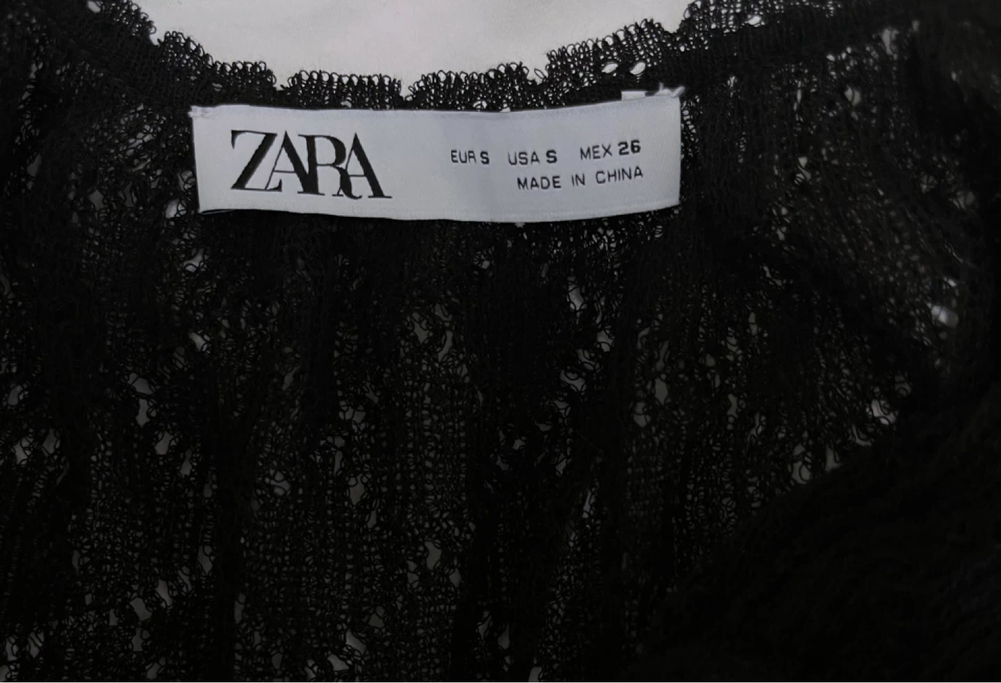 ZARA Black Lace Dress Size S - photo 5
