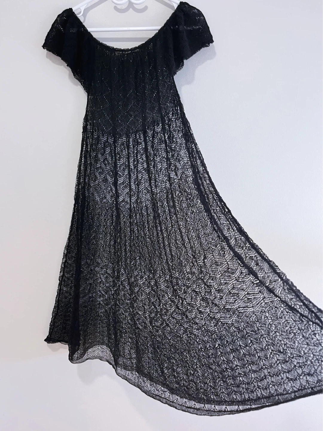 ZARA Black Lace Dress Size S - photo 4