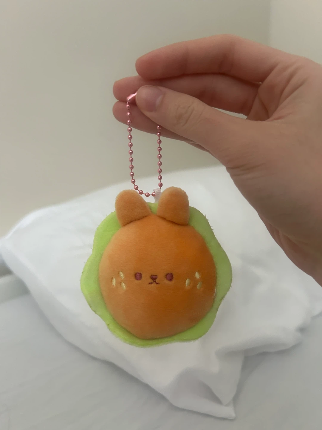 Plush Burger Keychain Charm