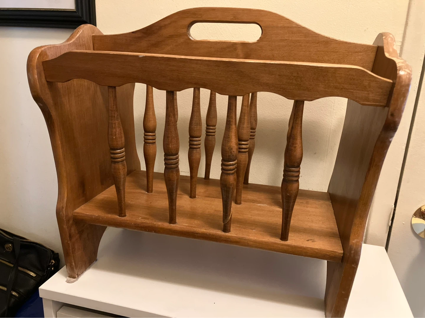 Wooden Magazine Rack