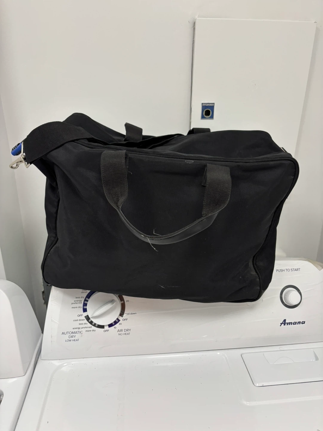 Used Kenneth Cole Black Duffle Bag