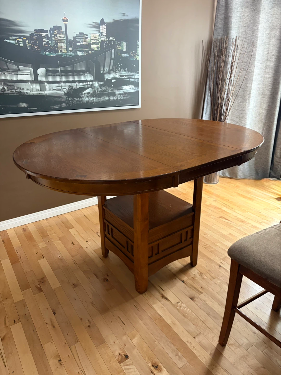 Wooden Extendable Dining Table with 6 Chairs - photo 4