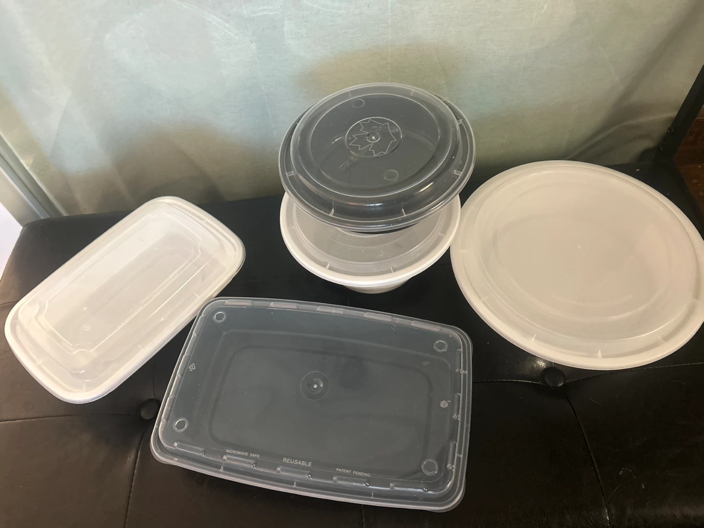 Assorted Plastic Food Containers with Lids