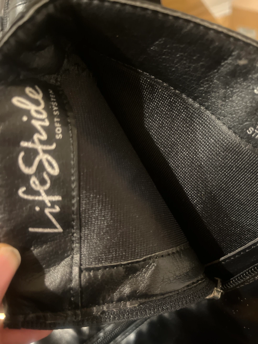 LifeStride Black Faux Leather Knee-High Boots - photo 2