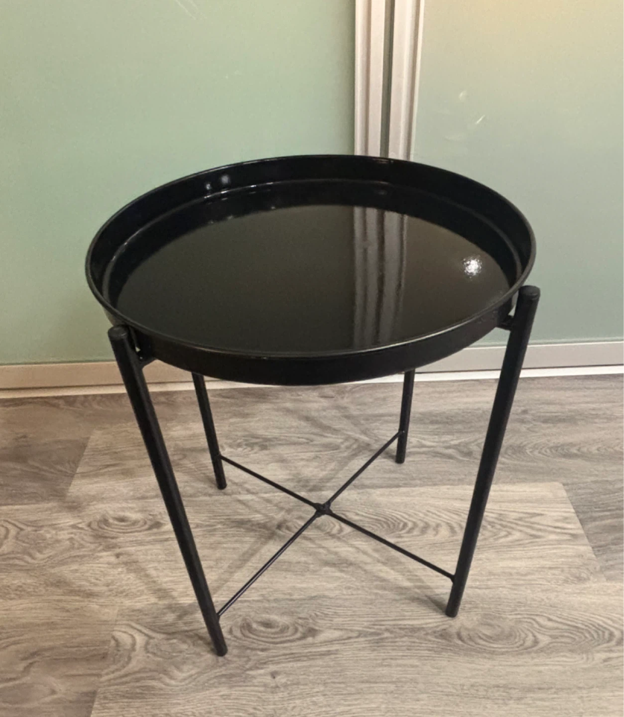 NEEDS TO GO!: Black Round Metal Side Table - photo 2