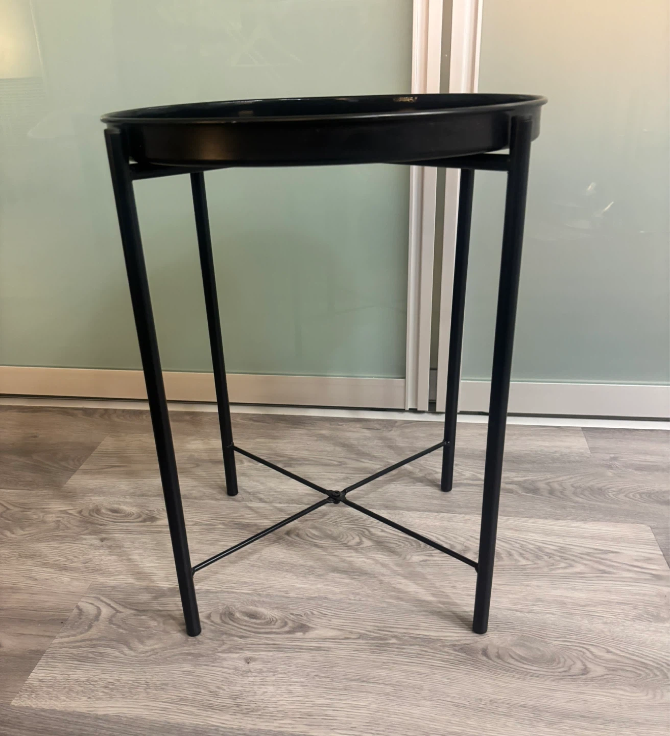 NEEDS TO GO!: Black Round Metal Side Table - photo 3