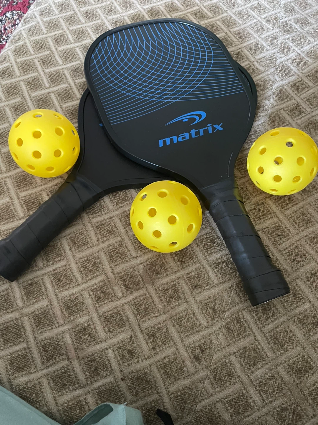 Matrix Pickleball Paddles and Balls Set