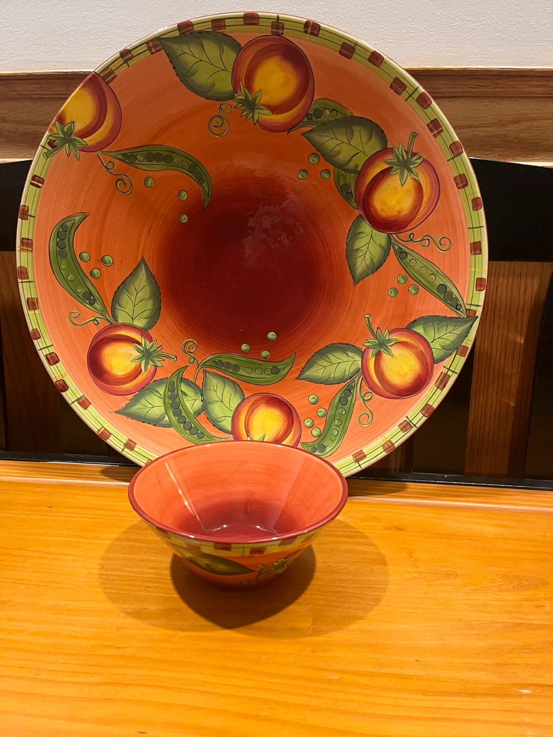 Large Serving Bowl and Small Bowl Set - photo 2