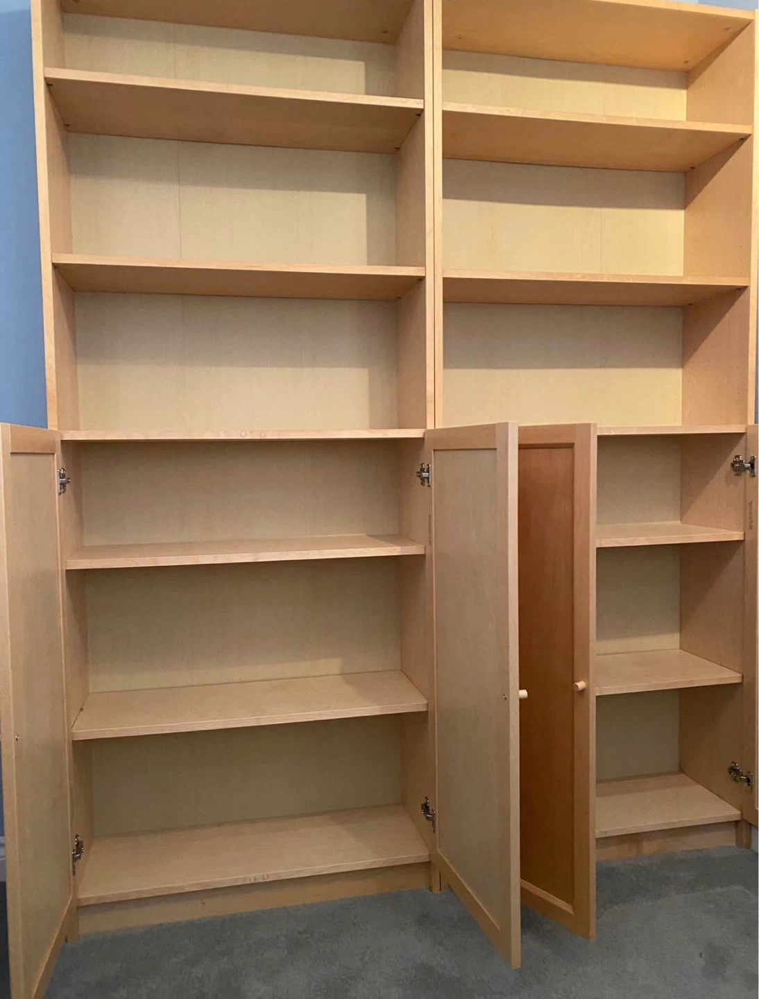 IKEA BILLY bookshelf with door $80 each - photo 2
