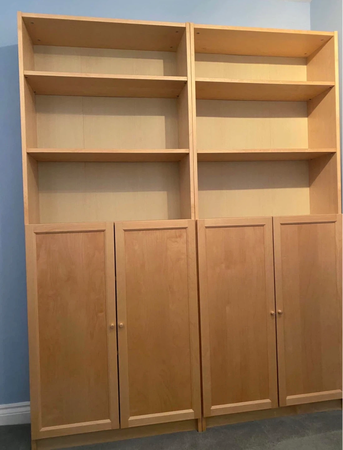 IKEA BILLY bookshelf with door $80 each