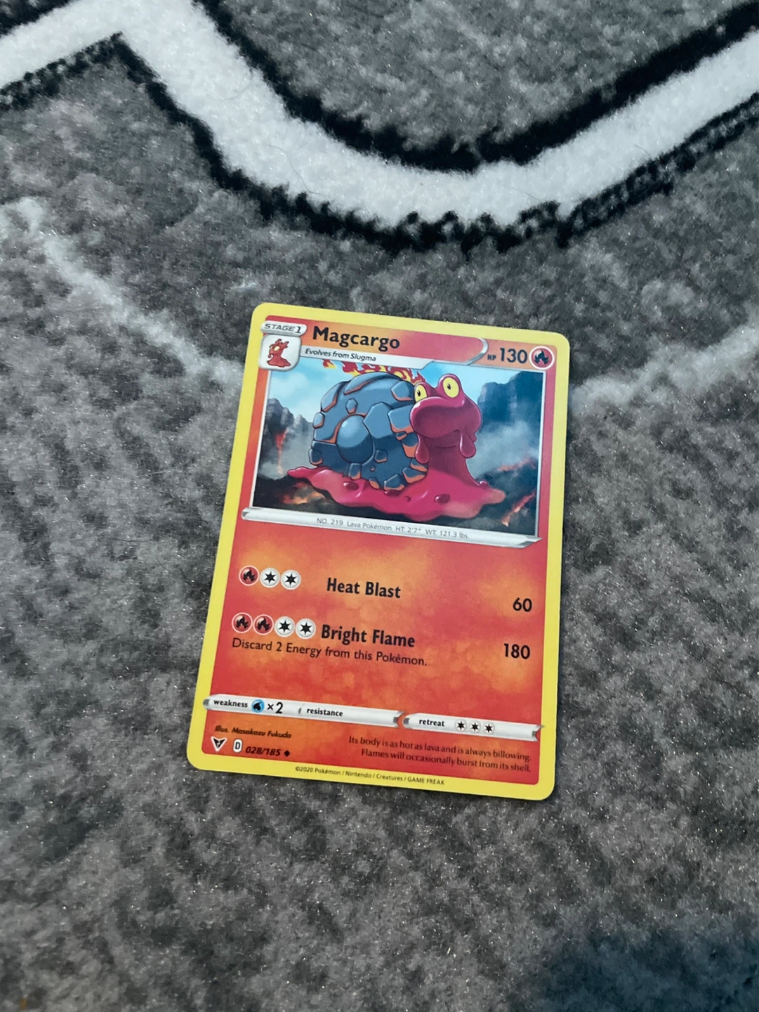Pokemon Magcargo Card 2020