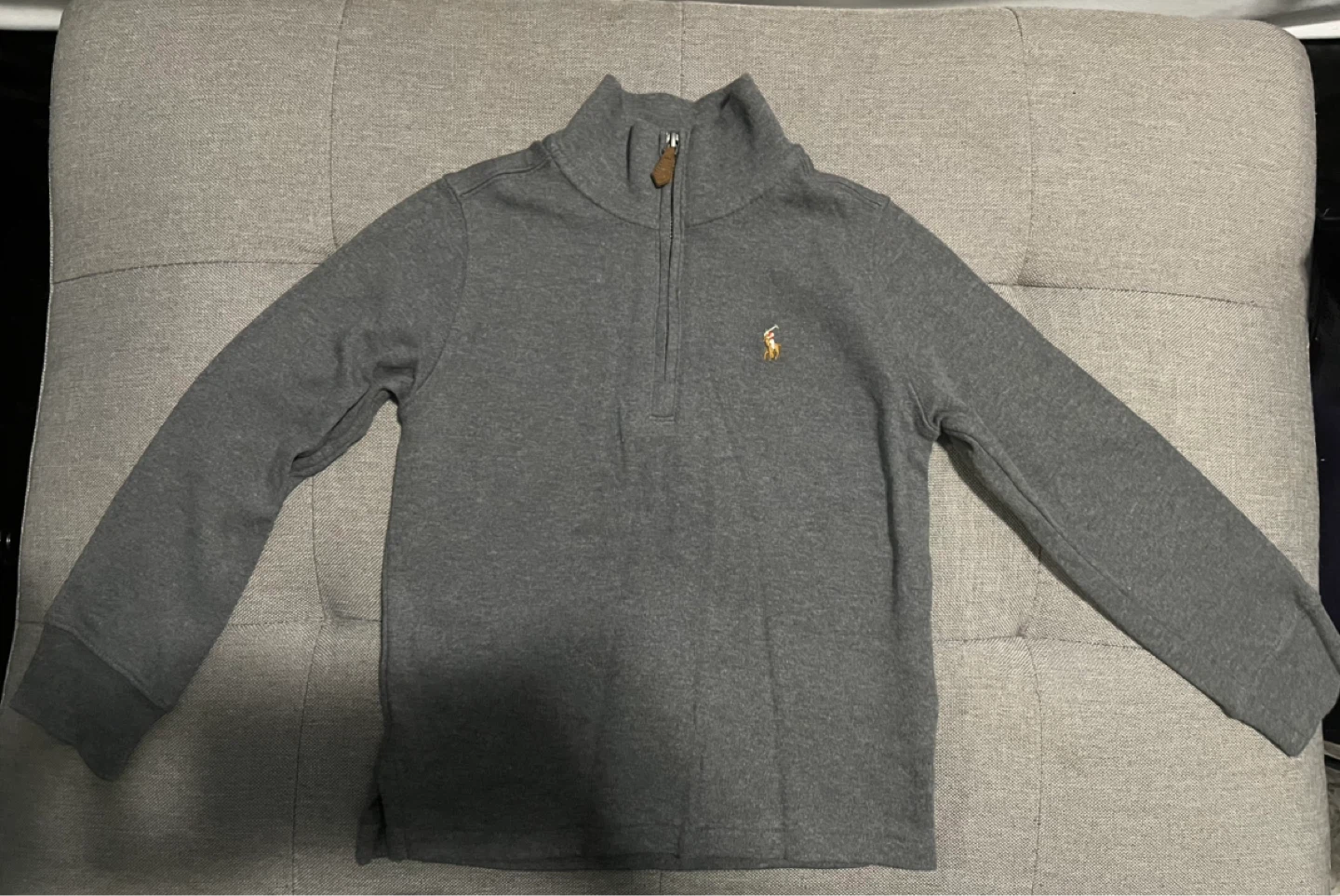 Polo Ralph Lauren Gray 1/4 Zip Pullover Size 4T - photo 2