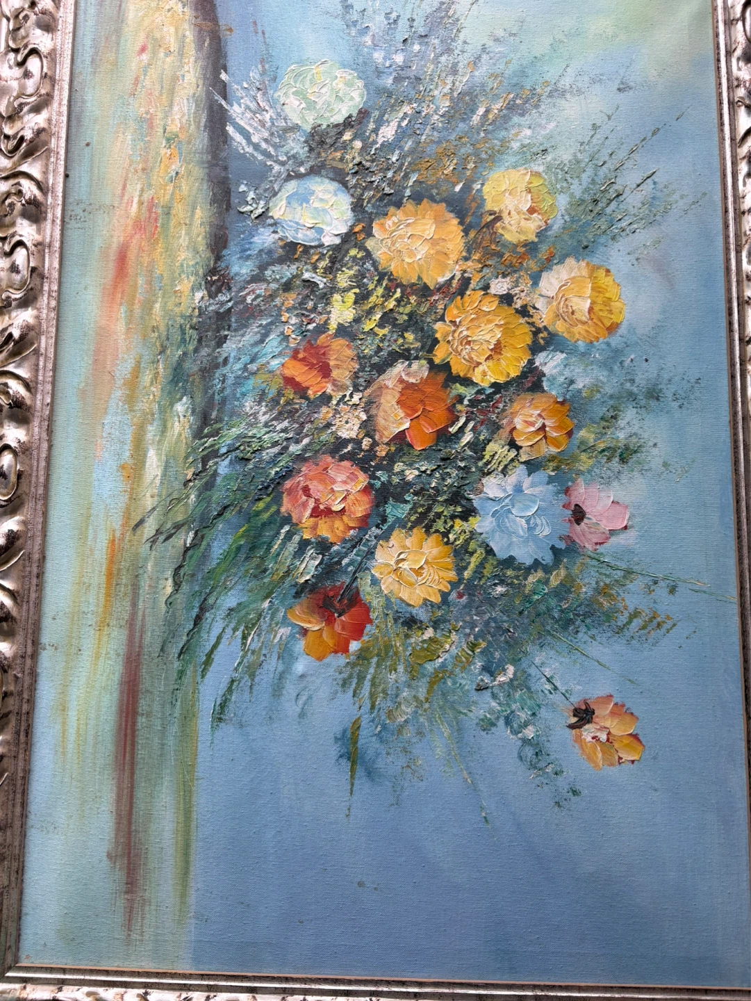 Framed Floral Painting