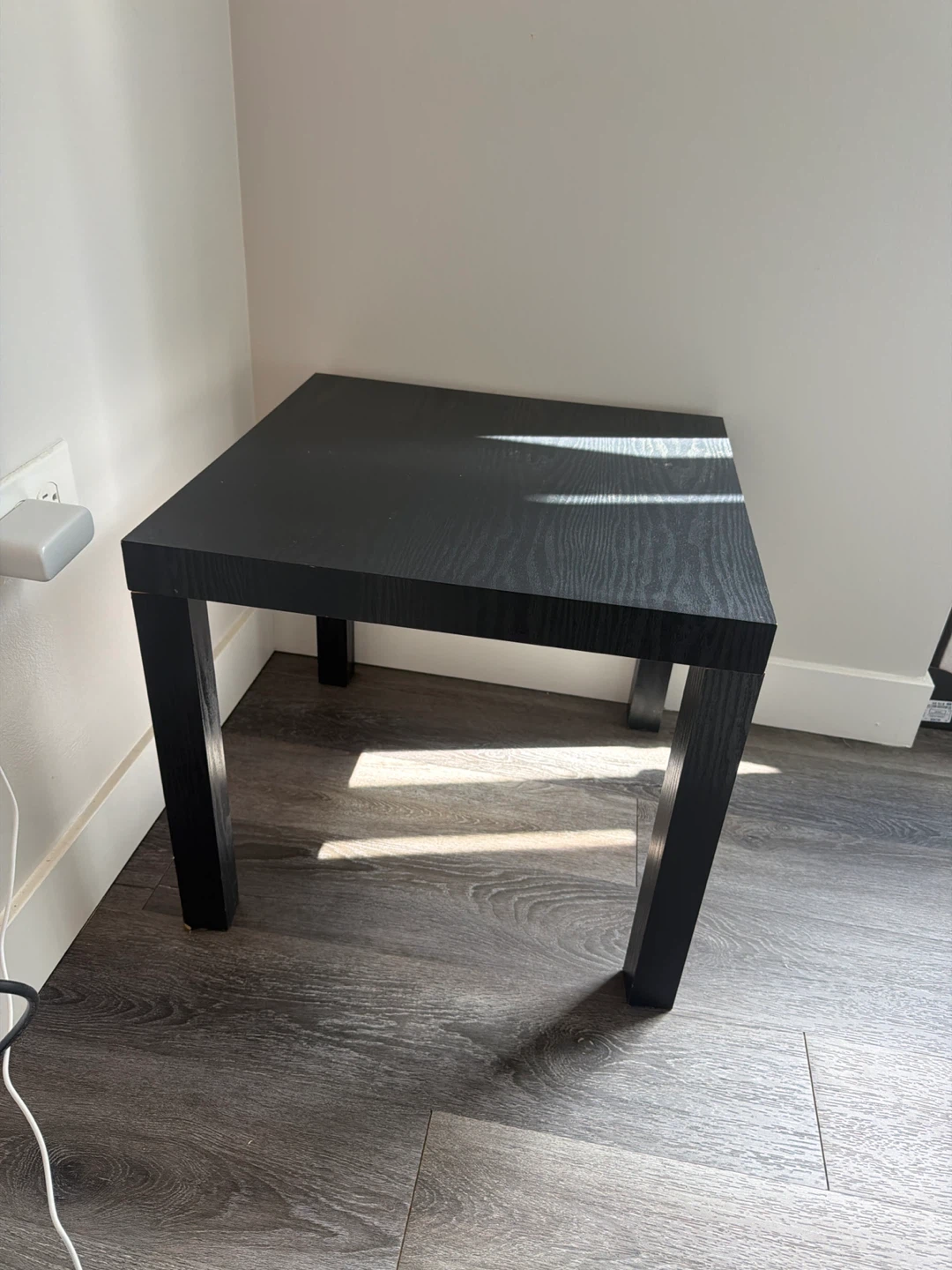 Black Square Side Table